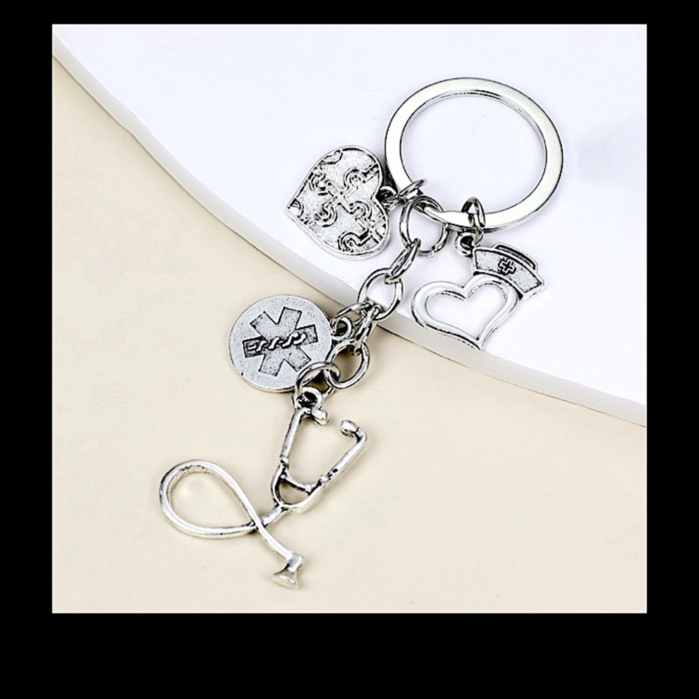 Nurse appreciation keychain or purse charm. Great gift for your favorite nurse!
